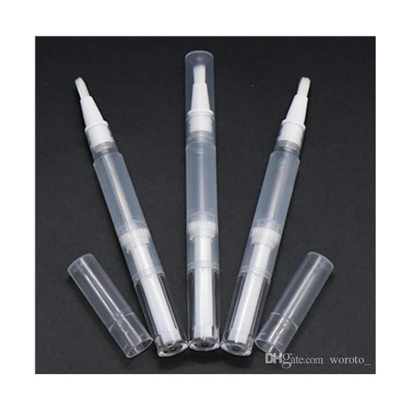 브러시가 있는 3ml 빈 트위스트 펜, 화장품 용기 립글로스 속눈썹 성장 액체 튜브